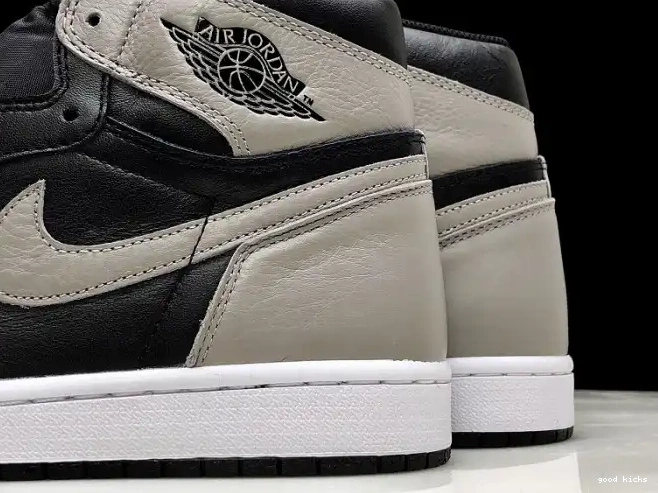 Cheap OG Jordan Black Grey Air High 1 Shadow Retro 555088-013 0530